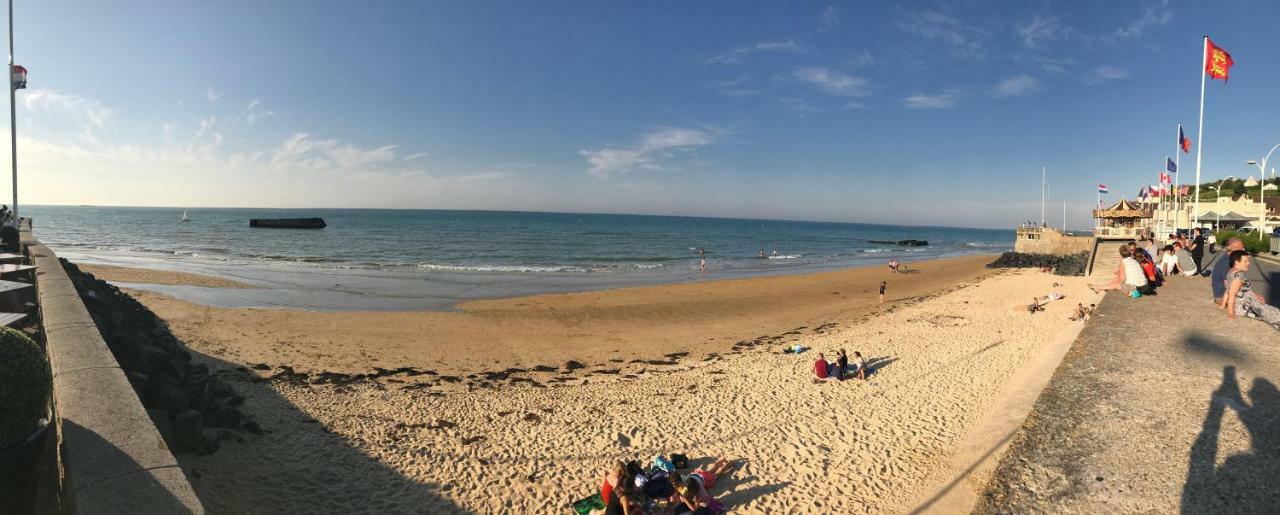 Vue Mer A Arromanches Exteriör bild